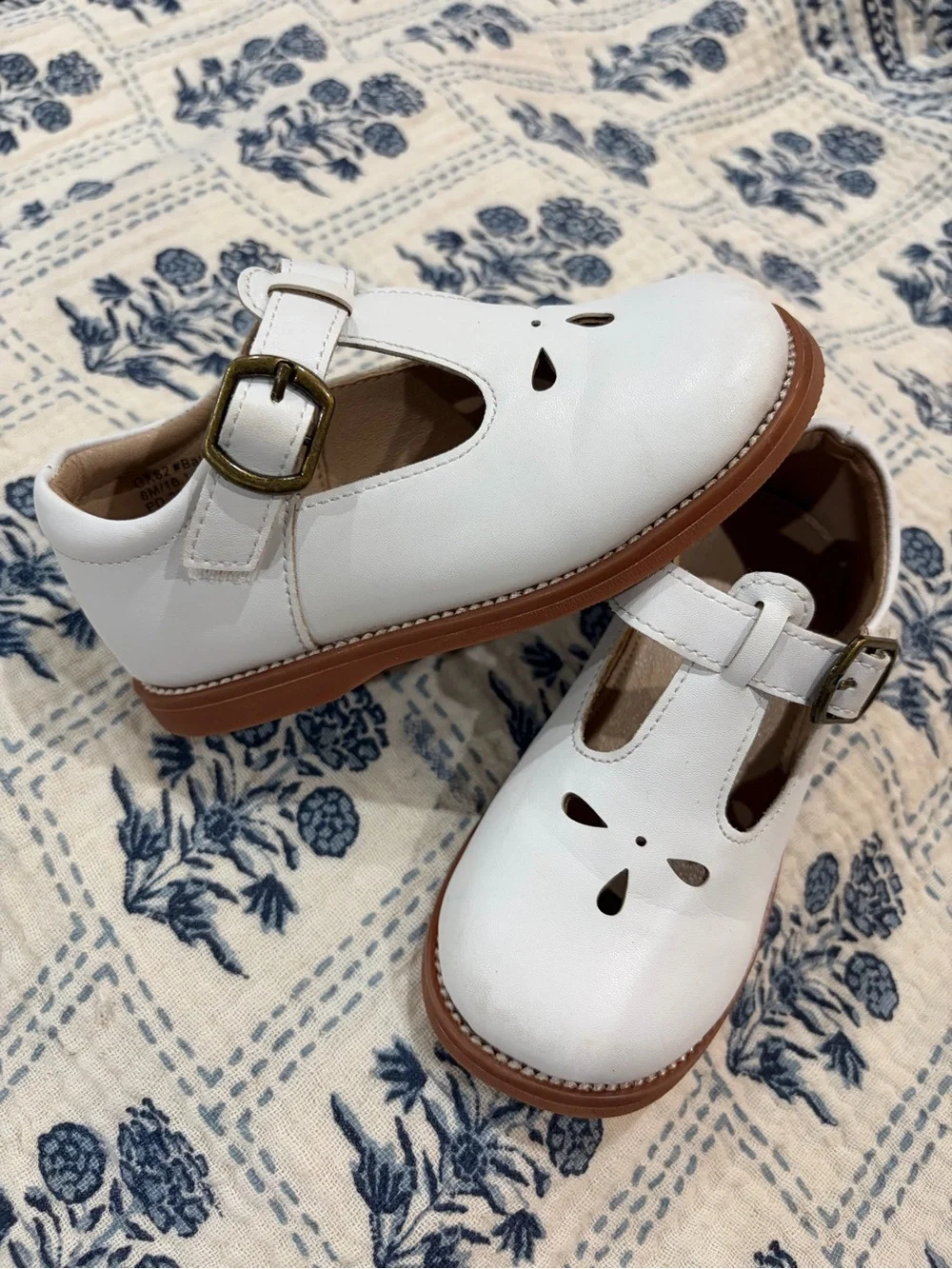 GINFIVE Toddler Mary Jane Shoes with Decorative Cutouts